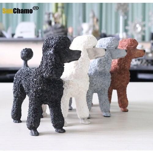 Fashion Dog Model Simulation Animal Collection Decoration Crafts Figurines Miniatures Murals Accessories Furnishing Dog Models