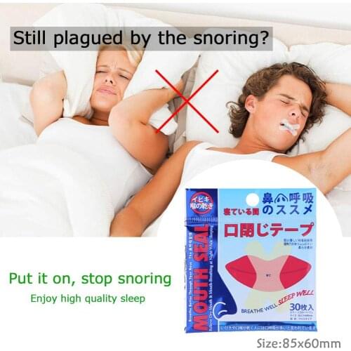 30pcs Anti Snore Stickers Breathable Snore Stopper Nasal Lip Stickers Sleeping Mouth Guard Nose Snoring Stickers For Kid Adult