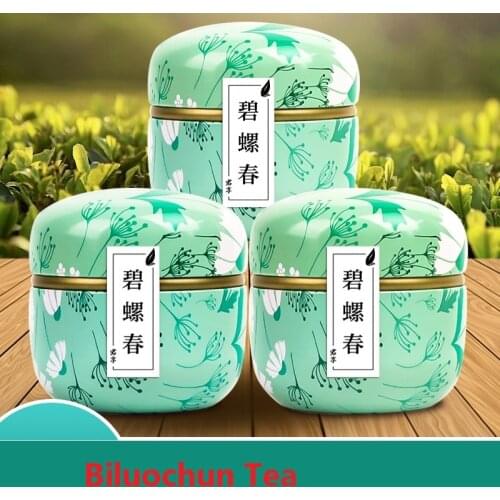 [Buy 1 get 2 free] Biluochun 2021 New Tea Bulk 150g Metal Canned Tea Luzhou-flavor Mountain Tea
