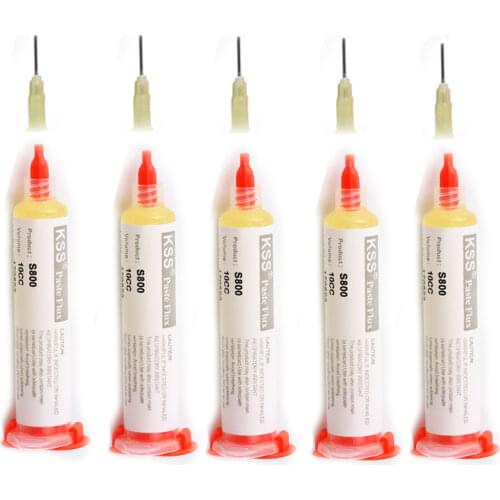 Wholesale Solder paste Flux 5Pcs/lot S800 10CC Solder paste Flux KSS soldering paste soldering fluxo de soldagem Flux Flujo