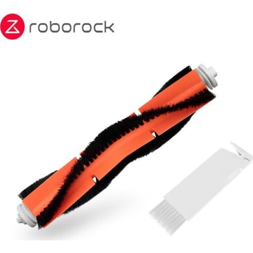Original Unremovable Main Brush for Roborock S50 S51 S55 Xiaowa C10 E20 E25 E35 Robotic Vacuum Cleaner Spare Parts Red and Black