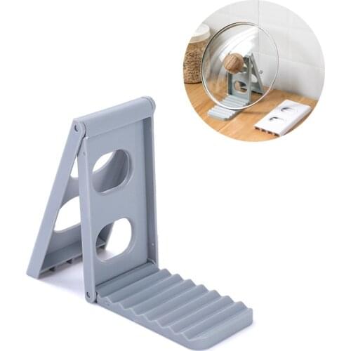 New Multi-Functional Storage Rack Shelf ABS Foldable Cooktop Pot Lid Cutting Boarding Holder Kitchen Bathroom Storage Organizer