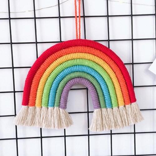 Nordic Kids Room Rainbow Hanging Decoration Rainbow Wall Hanging Decor Scandinavian Kids Room Decoration Accessories Room Decor
