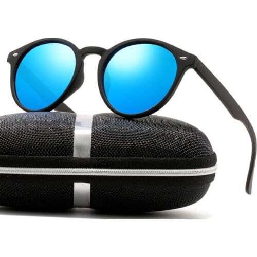 Brand Design Polarized Sunglasses Men Women Driving Sunglass Vintage Round Coating Sun Glasses UV400 Shades oculos de sol
