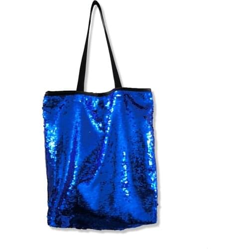 Women Sequins Shoulder Bag Bead Tote Handbag Large Capacity Female Fashion Mermaid Sequins Bag Japan Style Shopping Bags Pink