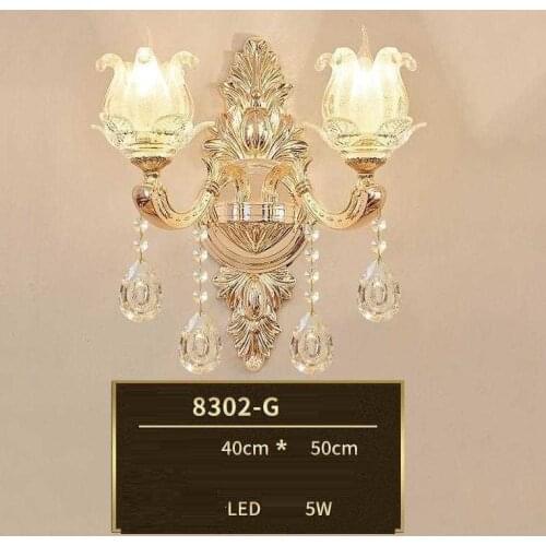 Lighting Arandela Sconce Penteadeira Bathroom Aplique Lampara De Pared Interior Wandlamp Crystal Luminaire Wall Bedroom Light