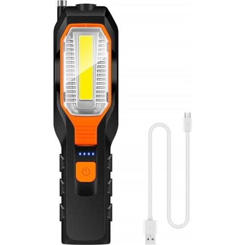 USB Rechargeable LED Work Light COB Flashlight Portable Torch Camping Tent Lantern Lamp Magnetic Emergency Working Light