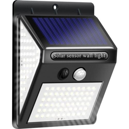 Waterproof 140 LED Solar Light Outdoor Solar Lamp PIR Motion Sensor Solar Powered Sunlight Street Lights for Garden Decoration