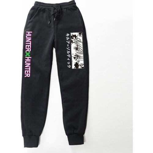 Japan Anime Hunter x Hunter Print Pants Woman Sweatpants Joggers Lounge Pants Pockets Outdoor Hiking Running Trousers SweatpantS