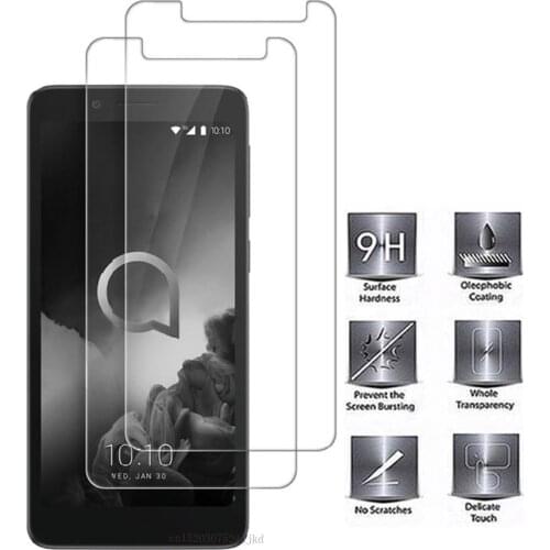 Phone Screen Protector For Alcatel 1C 2019 Tempered Glass 9H Protective Glass Ultra-thin For Alcatel 1C 1X 2019 Premium