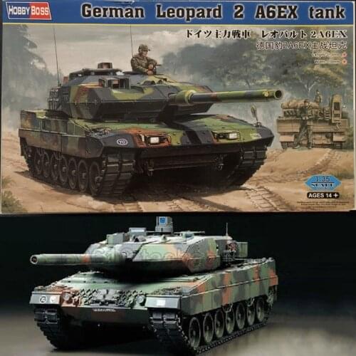 1:35 German Leopard 2A6 Main Battle Tank DIY Plastic Assembling Model Toy