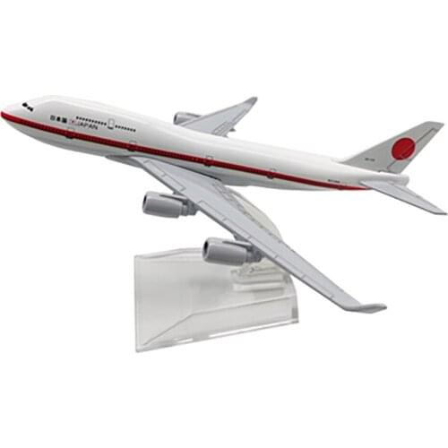 1/400 Aircraft Japanese Air Force One Boeing 747 16cm Alloy Plane Model Toys Children Kids Gift for Collection Decoration