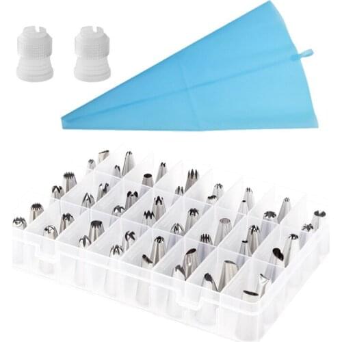 1Pc Silicone Icing Piping Cream Pastry Bag 24PCS Stainless Steel Nozzle Pastry Tips Converter DIY Cream Bakeware Cupcake Decorac