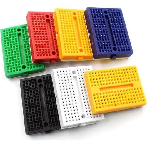 10pcs SYB-170 Mini Solderless Prototype Experiment Test Breadboard 170 Tie-points 35*47*8.5mm