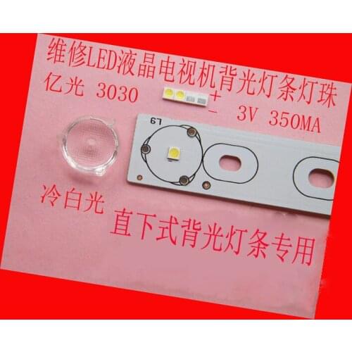 100piece/lot for repair LCD TV LED backlight Article lamp SMD LEDs 1W 3V 3030 Cold white light emitting diode