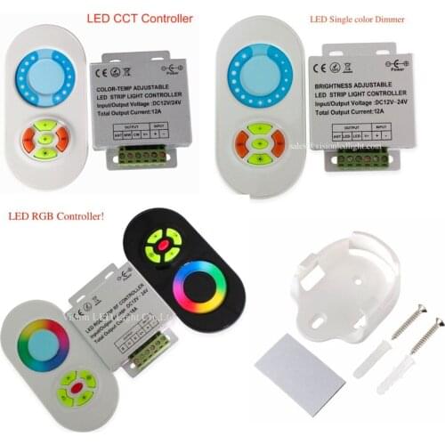 5 sets a lot, RF LED RGB/ CCT/ Single color Touch Remote Controller &Dimmer
