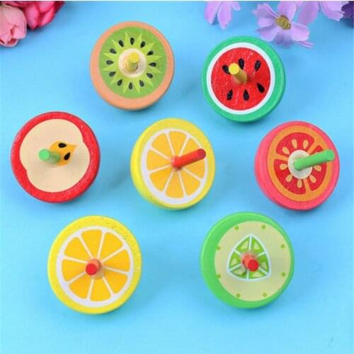 5Pcs Spinning Tops Random Color Wooden Toy Funny Gyro Colorful Beyblade Toy Spinning Top Classic Toy Beyblade Burst Toy ZLL