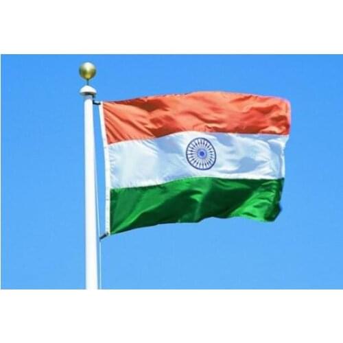 Free shipping xvggdg NEW india Flag 3ft x 5ft Hanging Indians Flag Polyester standard Flag Banner