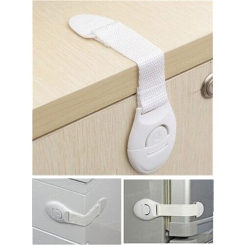 Cabinet Lock Door Drawers Refrigerator Toilet Blockers Baby Care Safety Straps Newbealer 10Pcs/Lot Safety Plastic Protection