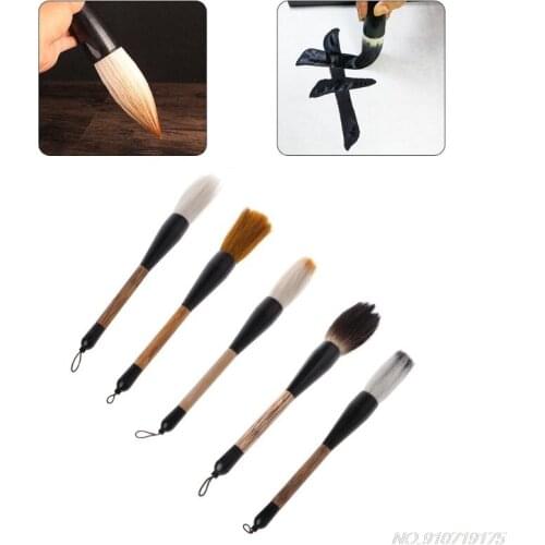 Large Chinese Calligraphy Paint Brush Goat Hair Bamboo Shaft Flexible 5 Styles N30 20 Dropshipping