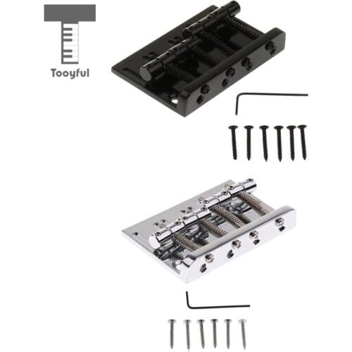 Zinc Alloy 4 String Bass Bridge for Precision Jazz Bass Replacement Accessory