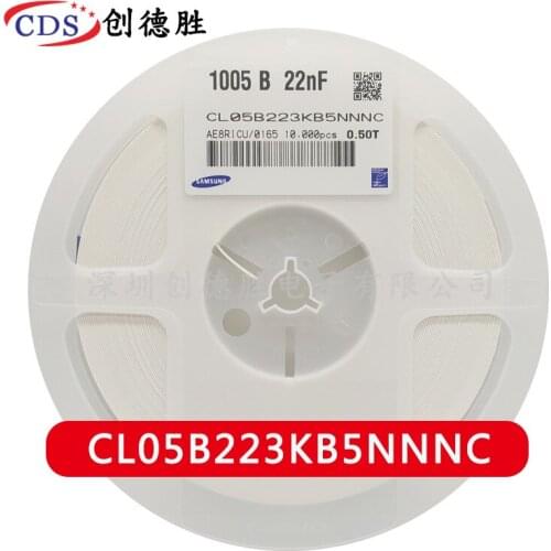 CL05B223KB5NNNC CAP CER 0402 22nF 223K 50V X7R Ceramic Capacitor 10000pcs Ceramic Capacitor