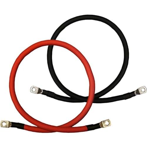 Red + Black Inverter Cables 2 AWG Gauge Pure Copper Solar Marine Automotive Cables for Battery Inverters Parts H8WE