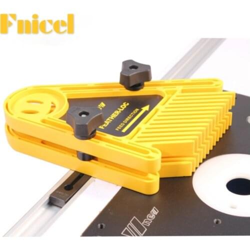 Multi-purpose Feather Loc Board Set Double Featherboards Miter Gauge Slot Woodworking Saw Table DIY Safety Tools