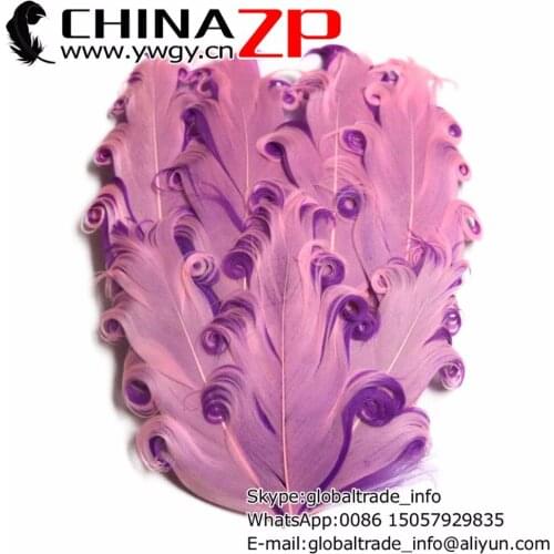Made in CHINAZP Factory 50pcs/lot Top Quality Berry with Plum Curled Nagorie Goose Feather Pad Headband