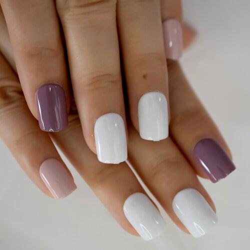 Full Cover Fingernail Tips False Nail Art Medium Squoval Mixed Pre Designs Wholesale Supplies For Professionals Reuseable Lovely