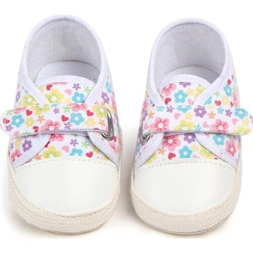 New Baby Toddler Shoes Newborn Princess Shoes Baby Shoes Girls Floral Infant Soft Shoes First Walkers Autumn 0-12M 2018