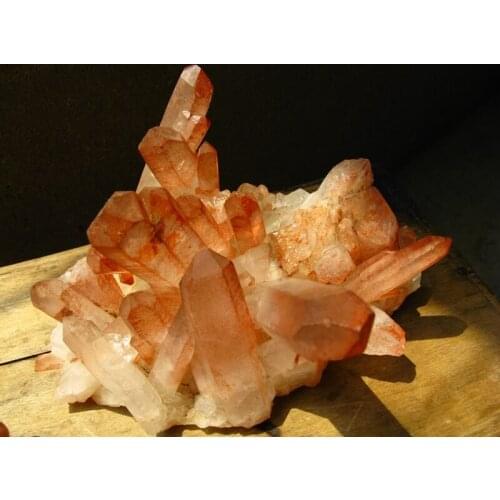 New find from Tibetan red soil natural rock quartz crystal cluster original 2500g