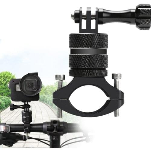 Rotatable Bicycle Handlebar Aluminum Clamp Holder Tripod Mount for GoPro Hero 8 7 6 5 Xiaomi Yi 4K SJCAM Eken