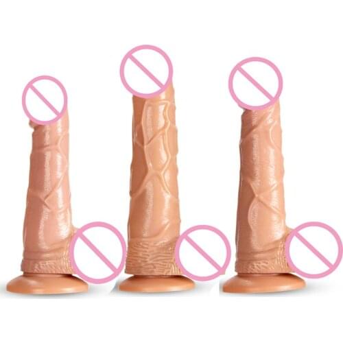 3 Size Realistic Dildo Skin Feeling Soft Material Big Reusable Penis With Suction Cup Female Masturbator Sex Toys For Women
