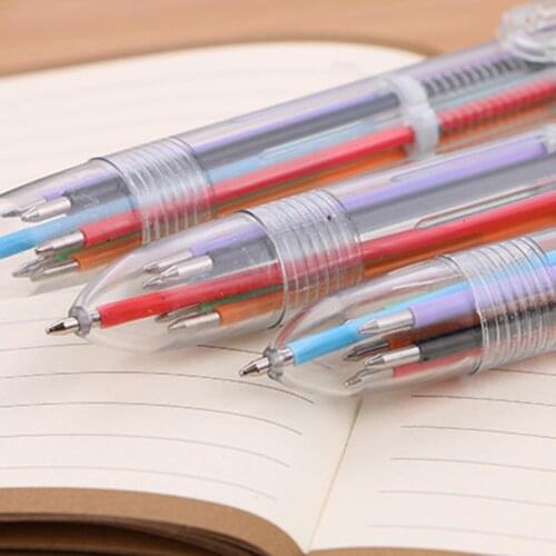 6-Color Ballpoint Gel Pen Writing Marker Office School Stationery Students Gift