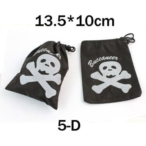 1 piece / Kids Pirate Collection Bag for Gem Dimond coin size13.5cmx10cm / non-woven fabric