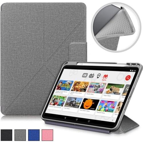 Smart Folio Cover For iPad Air 4 Case With Pencil Holder Luxury Fabric TPU Back Tablet Cover For Coque iPad Air 4 2020 Case 10.9