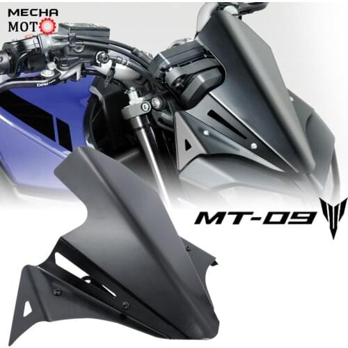 Windscreen Motorcycle mt 09 For yamaha mt09 tracer MT-09 2017-2020 black Metal front windshield airflow wind deflector