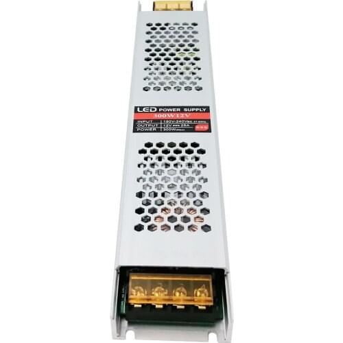 Input AC 220V switching power supply output DC 12V 300W Ultra-thin new LED special aluminum alloy shell Super heat dissipation