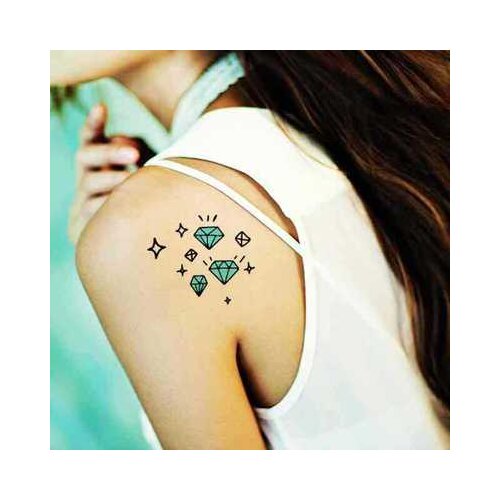 Waterproof Temporary Tattoo Sticker on body diamond tatto finger flash tatoo fake tattoos for girl women kids