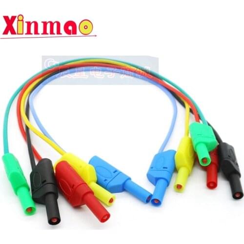 High voltage fully enclosed DCC power test line of 4mm safety banana plug line at both ends