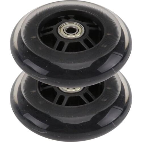 1 Pair Scooter Wheels Mute Replacement Wheels For Luggage Suitcase Baby Swing Car