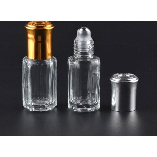 1000 Pieces/Lot 3ML Star Anise Glass Perfume Bottle With Roll On Empty Parfum Case