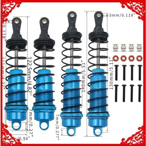 2/4 machined full alloy front/rear damper shock absorber oil filled type for 1-10 ARRMA 4s for Outcast&Kraton