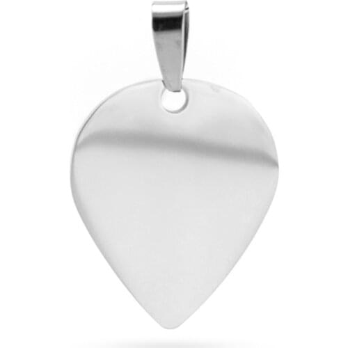 50pcs water drop Pendant high polish jewelry diy fittings Necklace Pendant for women stainless steel wholesale charms