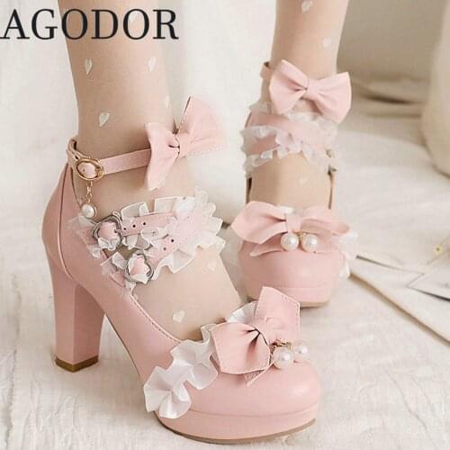 AGODOR Womens High-heeled Shoes