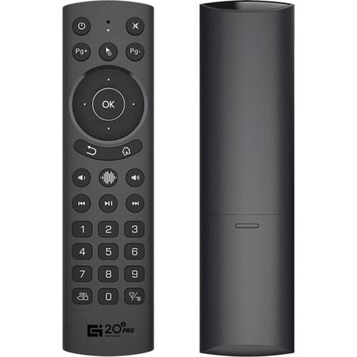 G20S PRO Backlit Wireless Air Mouse 2.4G Gyroscope IR Learning Google Assistant Voice Remote Control For X96 MAX+ Android TV BOX