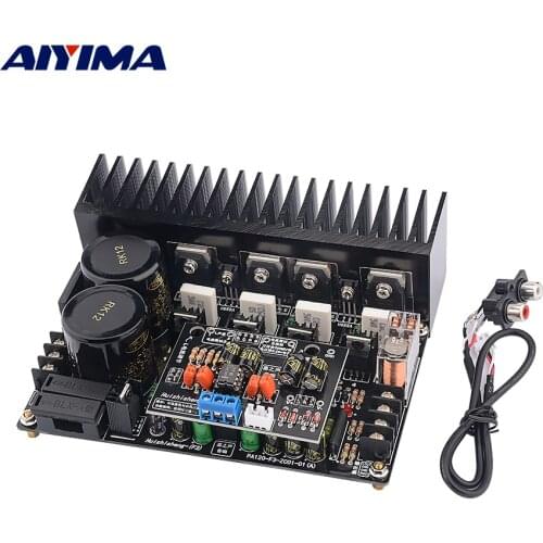 AIYIMA Discrete Tube Power Amplifier Board 120Wx2 UPC2581V HiFi Two Channel Audio Amplifiers NJW0281G NJW0302G