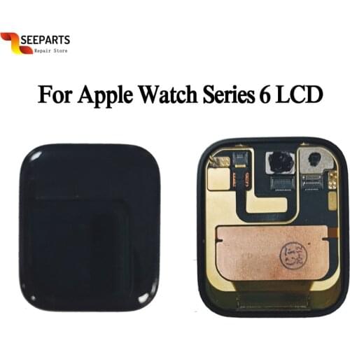 For Apple Watch Series 6 LCD Display Touch Screen Digitizer 40mm/44mm Pantalla Replacement For Apple Watch S6 LCD+Tempered Glass