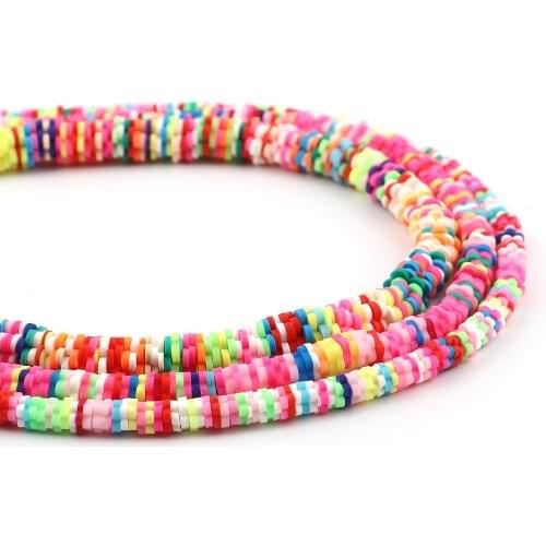 Doreen Box Polymer Clay Beads Flower At Random Color Loose Spacer Beads DIY Making Bracelets Jewelry 5mm/6mm/8mm ,560-600PCs